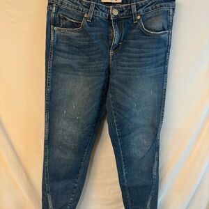 AMO Blue Ankle Cropped Jeans Classic Style